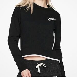 Nike Black Sweatshirt with White Trim